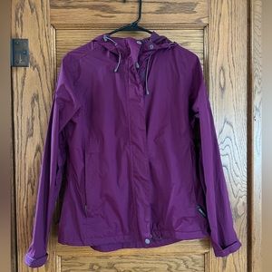Purple White Sierra rain coat